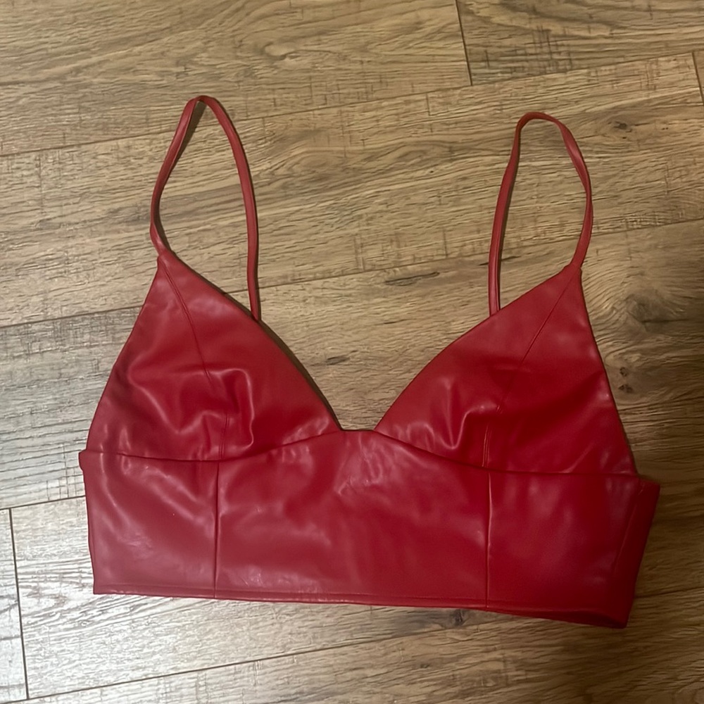 Forever 21 Cropped Leather Tank